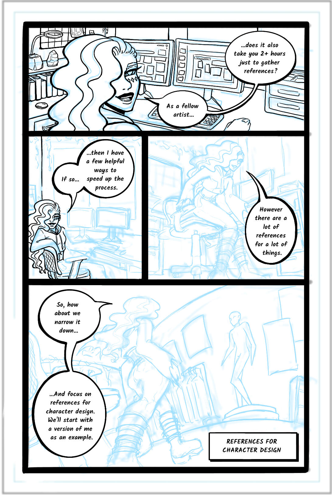 Instructional Comic WIP (Assignment)